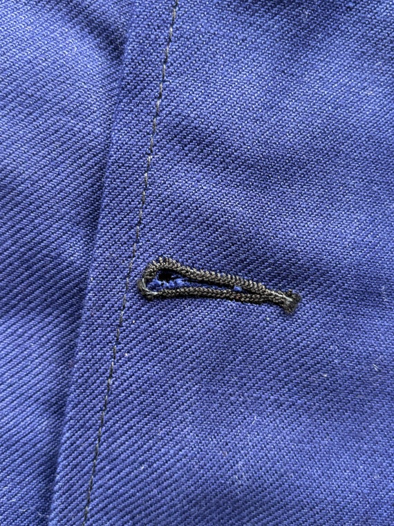 Vintage Au Molinel Work Jacket Bleu de Travail Fr… - image 4