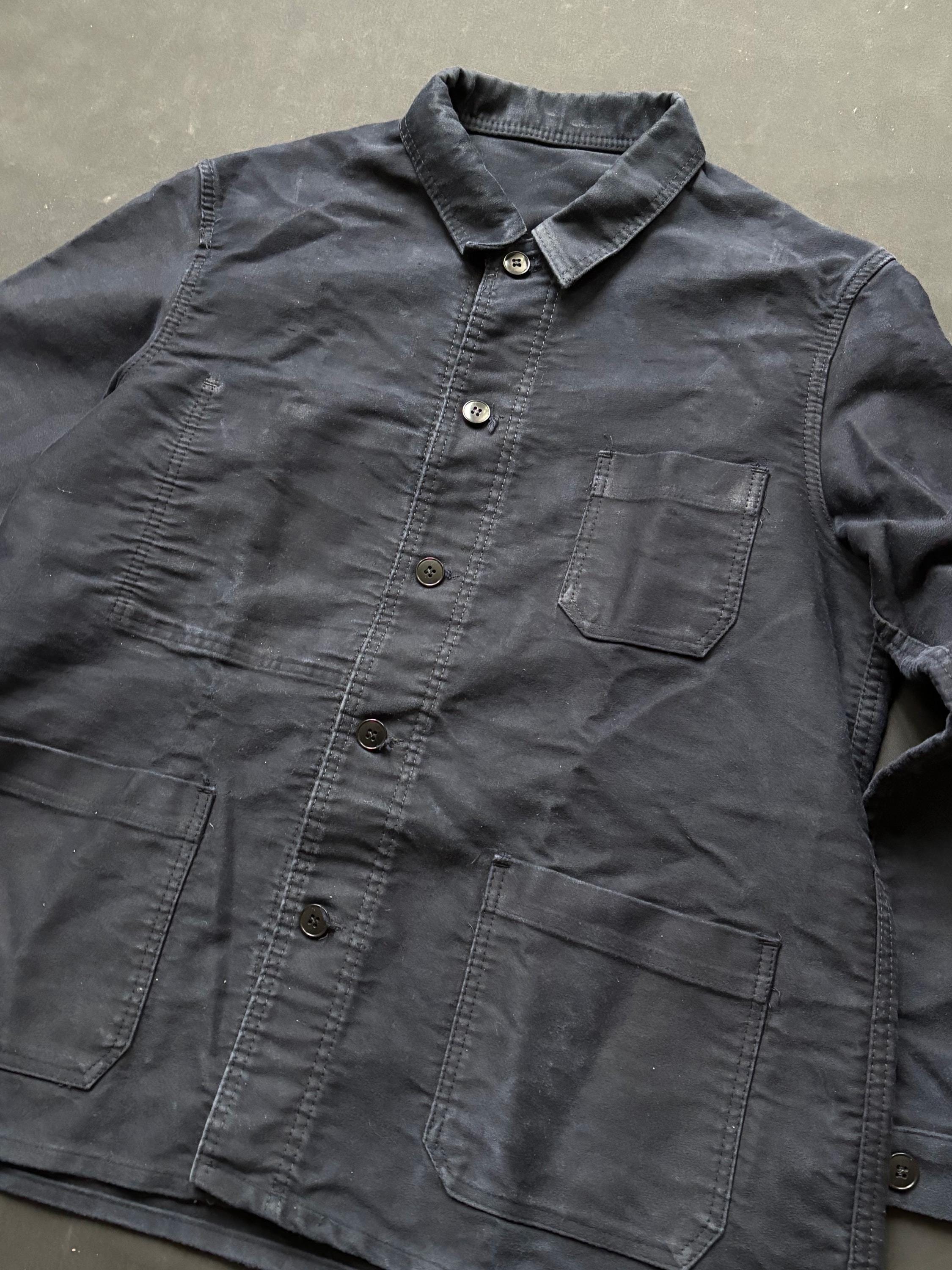 ジャケット・アウター 1960s Dubure&Deverchere moleskine jacket Black moleskine chore jacket Dubure & Deverchere S/M