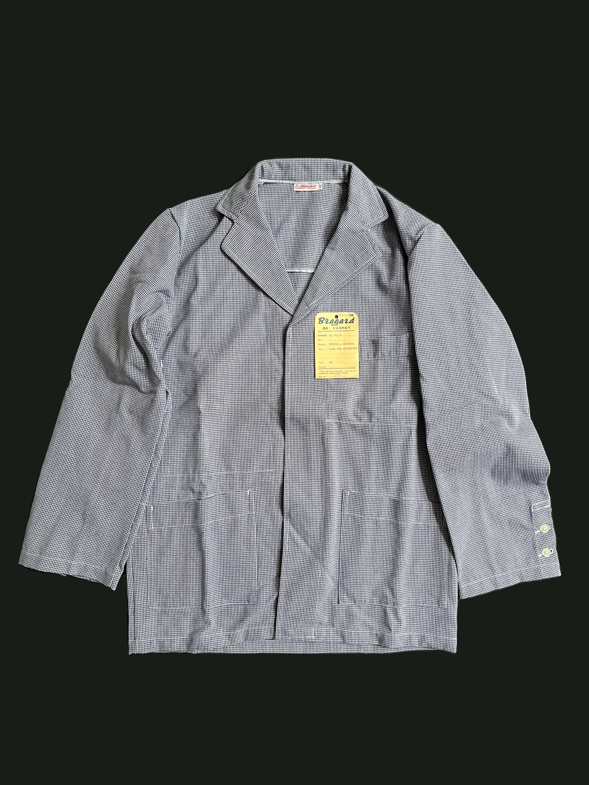 ジャケット・アウター french vintage BRAGARD cook jacket Bragard Chef Cook Butcher Cuisiner Vintage Jacket Plaid