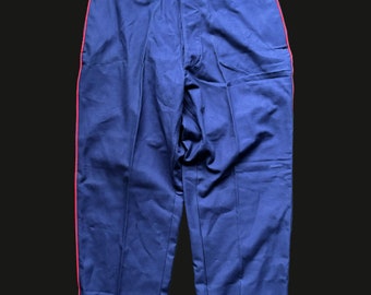 Le Mont Saint Michel Vintage Firemen Pompier Sapeur Pants Trousers France 1960s NOS Deadstock Twill Cotton Cyclist 60s Work