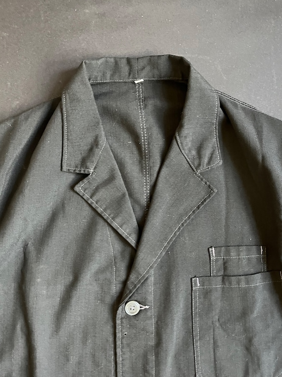 Vintage Marchand Coat Blouse Tergal Work Blouse V… - image 2
