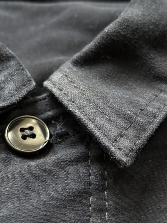 Dubure Deverchere Black Moleskine Jacket Vintage Workwear