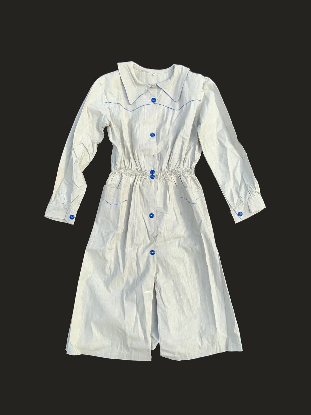 A Old Robe Vintage New Old Stock Robe Dress Blouse Linen Antique 1940s Made in ...
