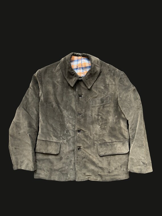 Buy Vintage Jankey Hunting Work Corduroy Jacket Velours Cotele 