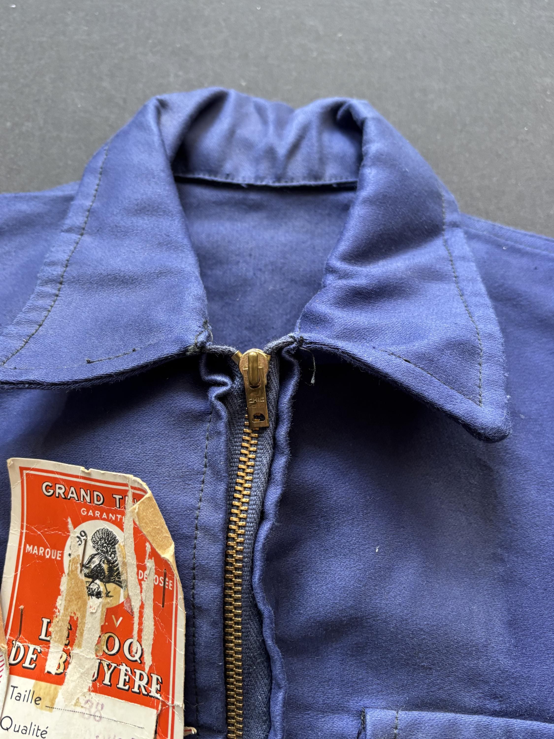Vintage Moleskin Cyclist Work Jacket: Le Coq De Bruyère NOS 1950s