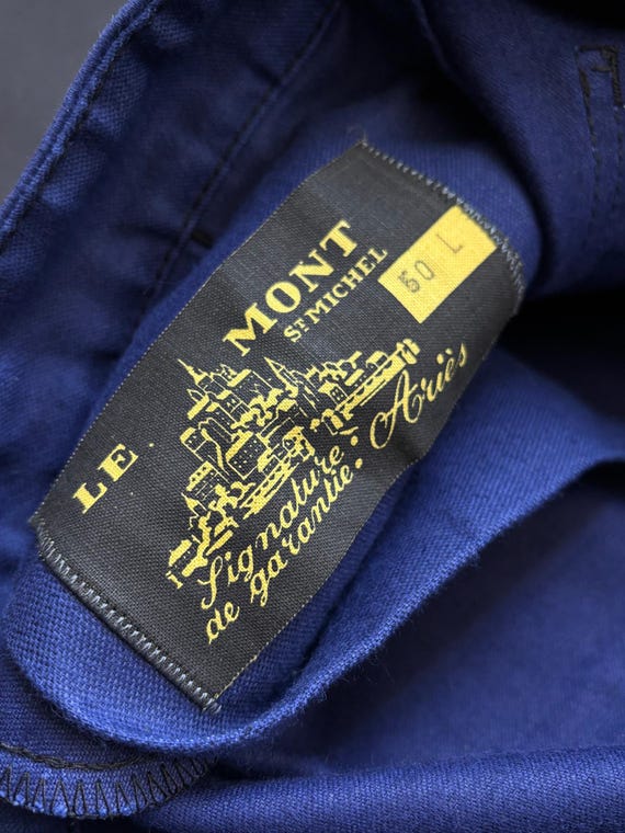 パンツ 50-60s LE MONT ST MICHEL Work Pants Le Mont St. Michel Paul twill Serge Work Trousers Navy – Pinkomo