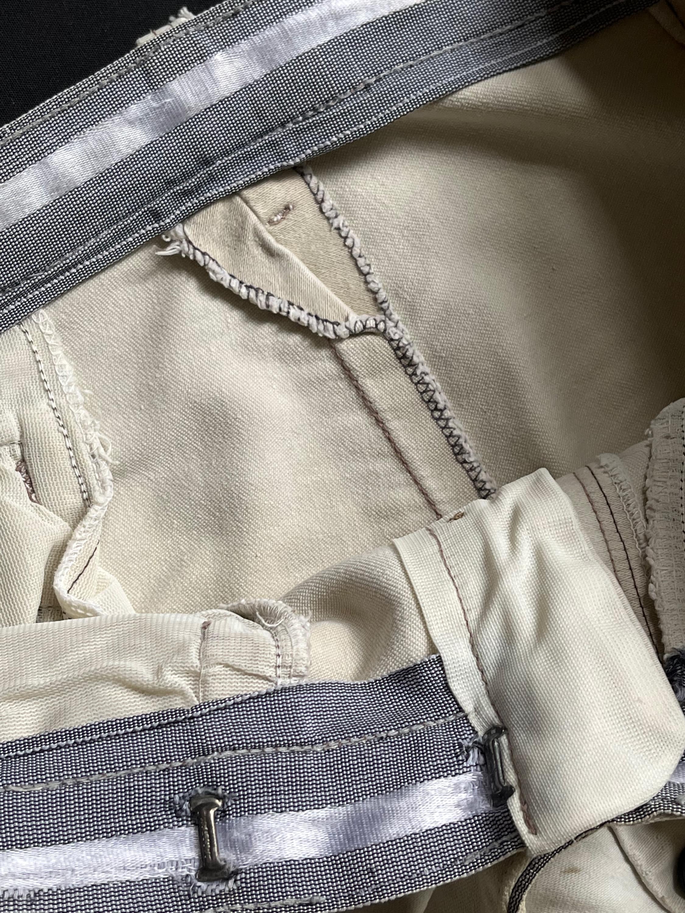 Moleskine Cotton Trousers France Early Xxth Century Vintage Pants