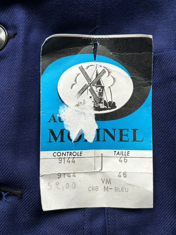 Vintage Au Molinel Work Jacket Bleu de Travail Fr… - image 2