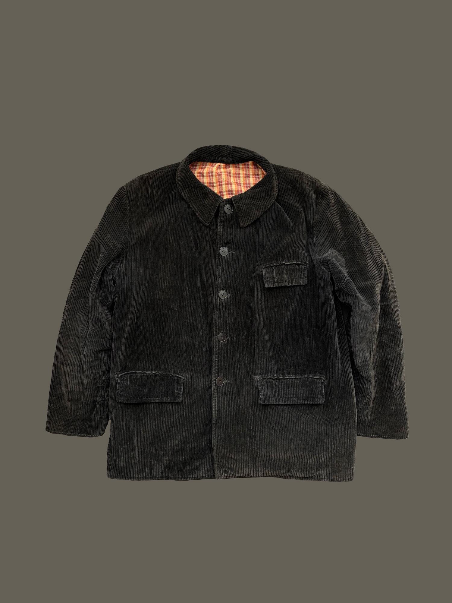 Vintage Black French Corduroy Jacket - Etsy Vintage Black French Corduroy Jacket - Etsy