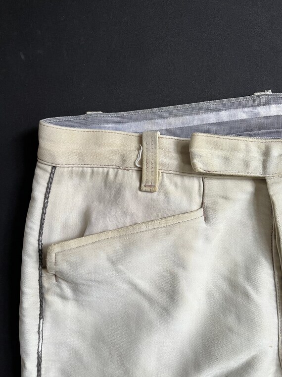 Moleskine Cotton Trousers France Early Xxth Century Vintage Pants