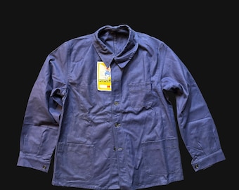 Vintage French Work Jacket Bleu de Travail, New Old Stock