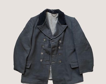 1940's French Army M35 Motorcycle Coat Dust Vintage WWII Military