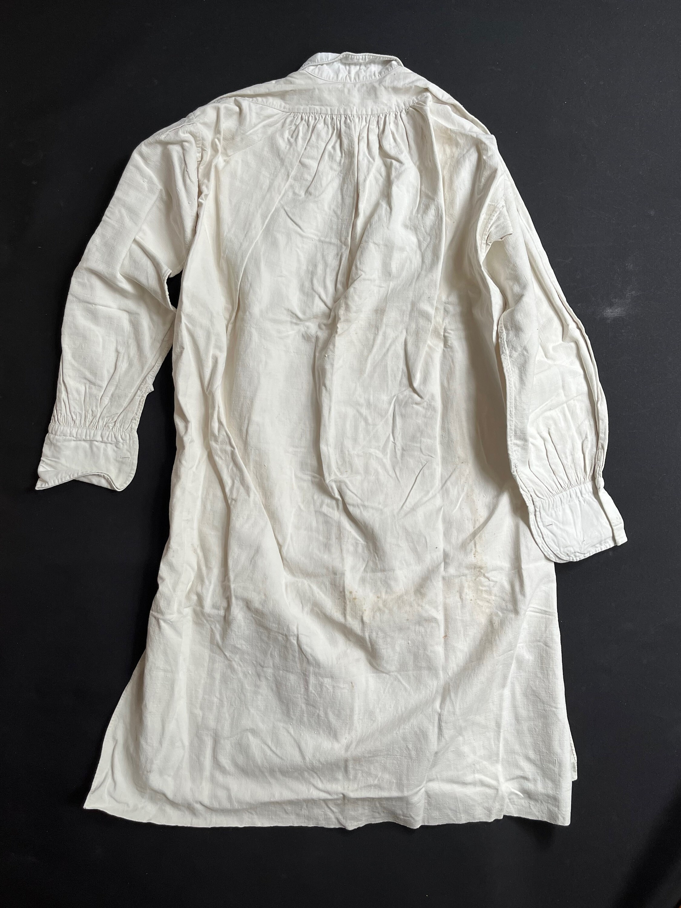 Vintage Linen Grandpa Shirt France Early Century Hand Made - Etsy 