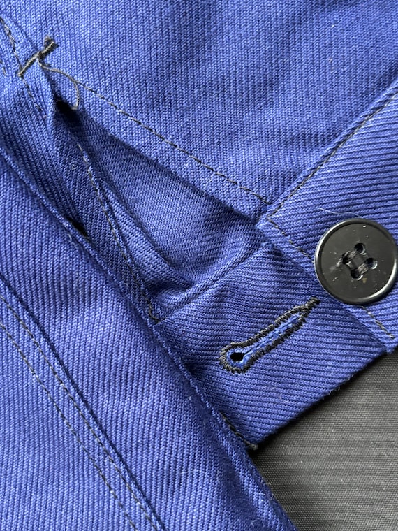 Vintage Au Molinel Work Jacket Bleu de Travail Fr… - image 3