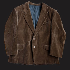 Corduroy Velours Cotele Vintage Hunting Jacket Blazer Coat Royal Picard Liner Lined 40s 1940s 1930s France