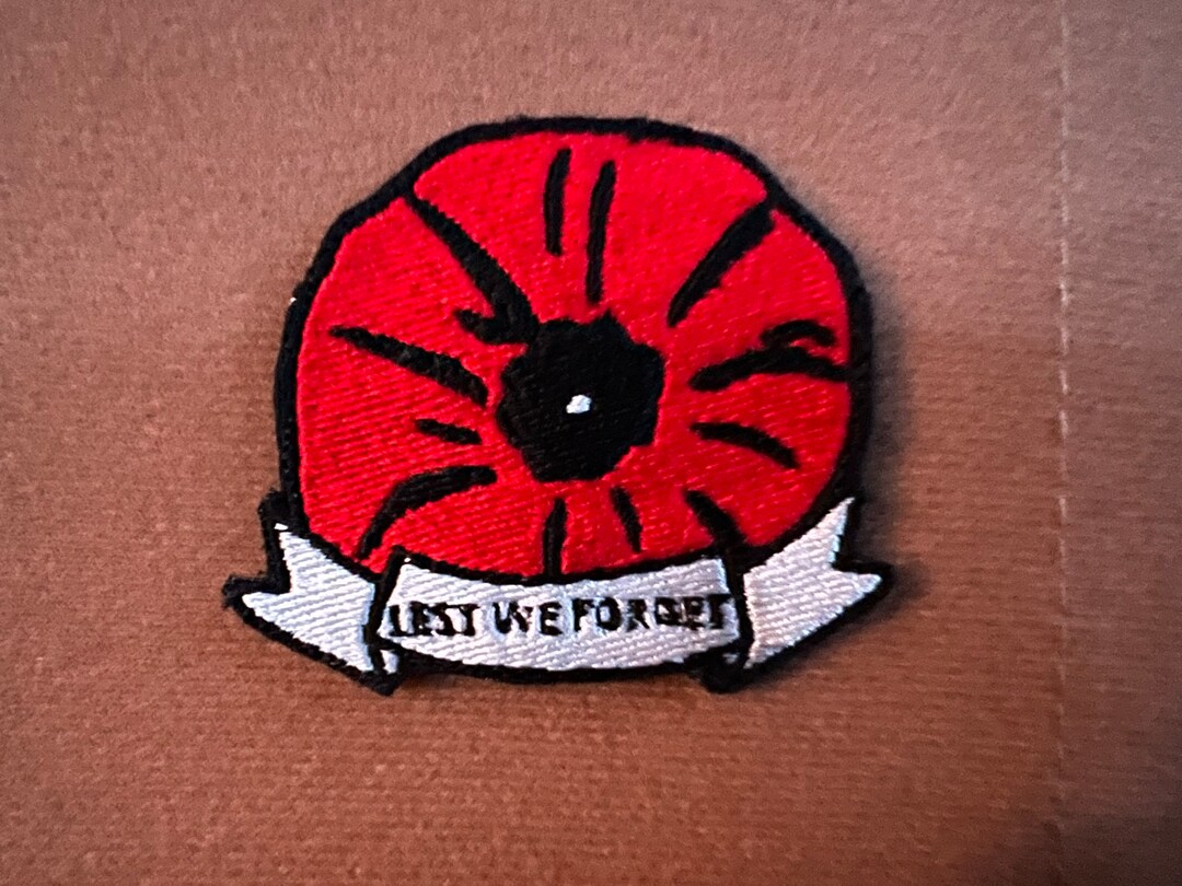 Poppy Velcro/iron on Patch Etsy