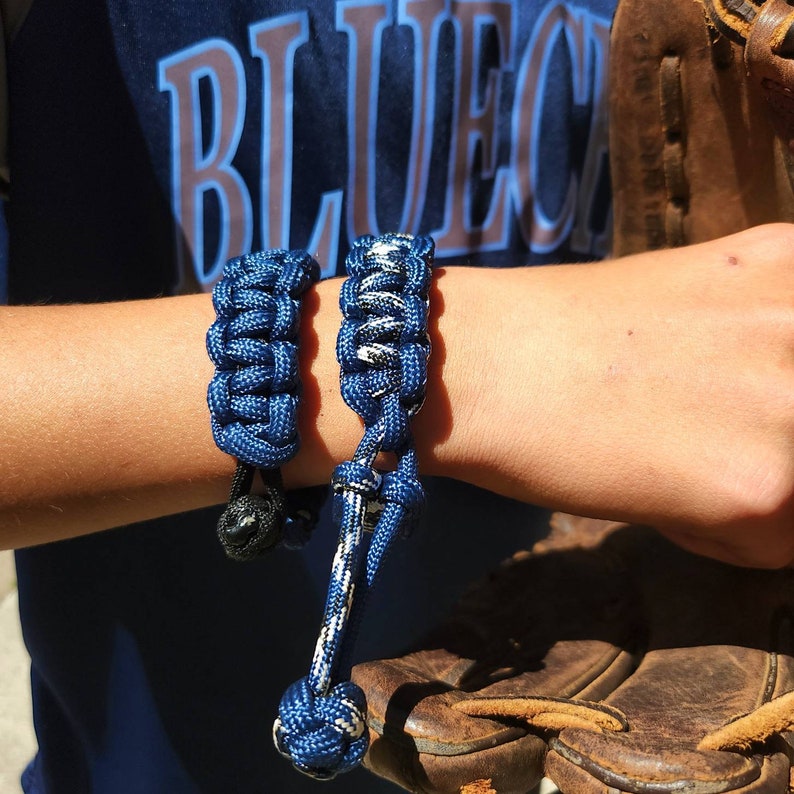 Custom Texas Bluechips Baseball Paracord Bracelet 550 Etsy