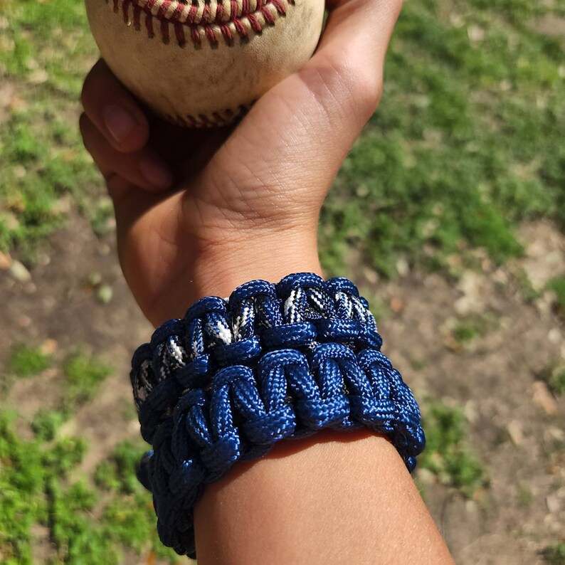 Custom Texas Bluechips Baseball Paracord Bracelet 550 Etsy
