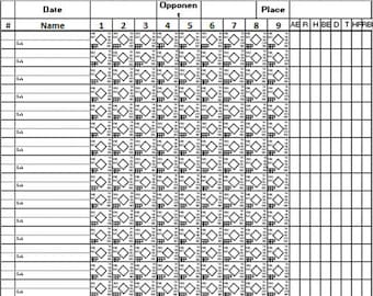 Baseball Scoresheet Printable Etsy Australia