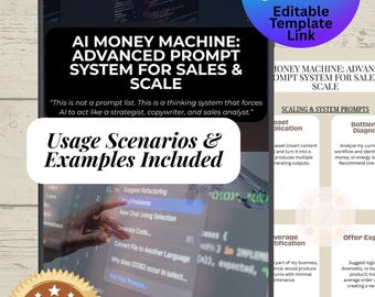 Advanced AI Prompts for Business | AI Money-Making Prompt System with Real Usage Examples Included