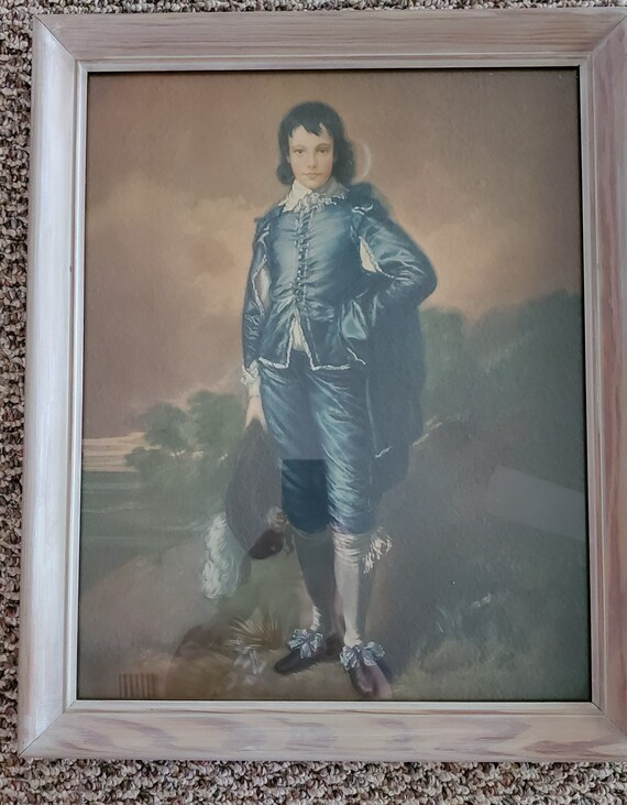 Little Boy Blue and Pinkie ART Prints Wood Framed Etsy