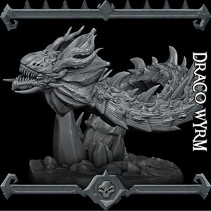 Draco Wyrm - TTRPG Miniature - DnD - Fantasy - Dungeons & Dragons