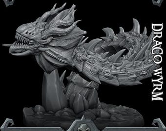 Draco Wyrm - TTRPG Miniature - DnD - Fantasy - Dungeons & Dragons