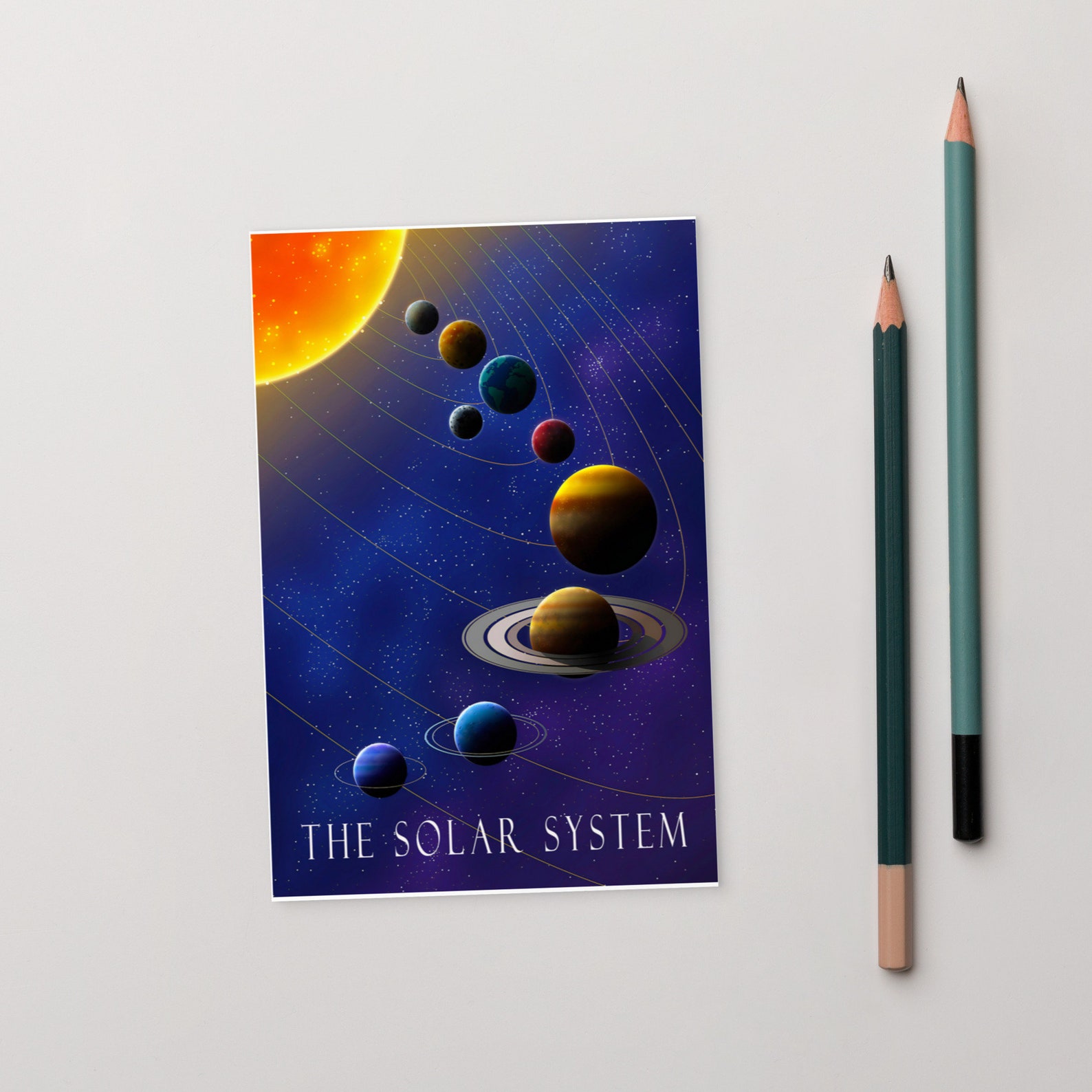 Solar System, Wall Art, Space Wall Decor, Outer Space Art