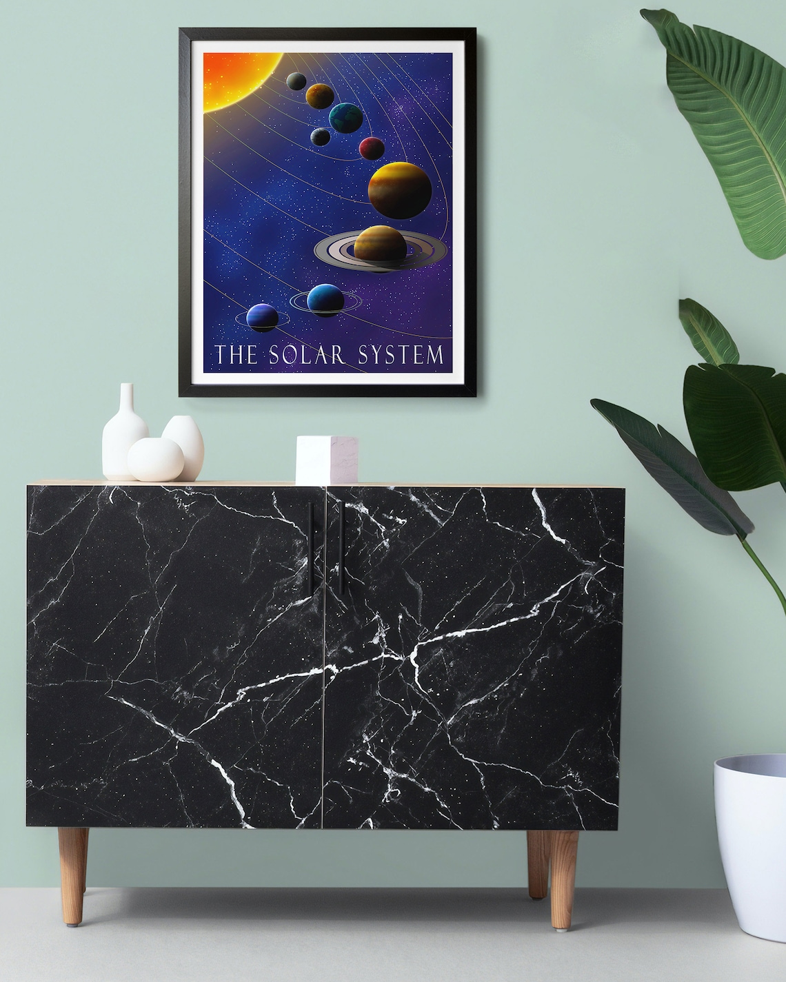 Solar System, Wall Art, Space Wall Decor, Outer Space Art