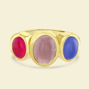 Bisexual Pride Ring-- Gold
