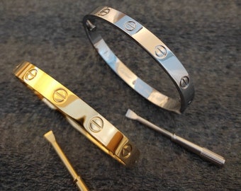 cartier love bracelet in silver