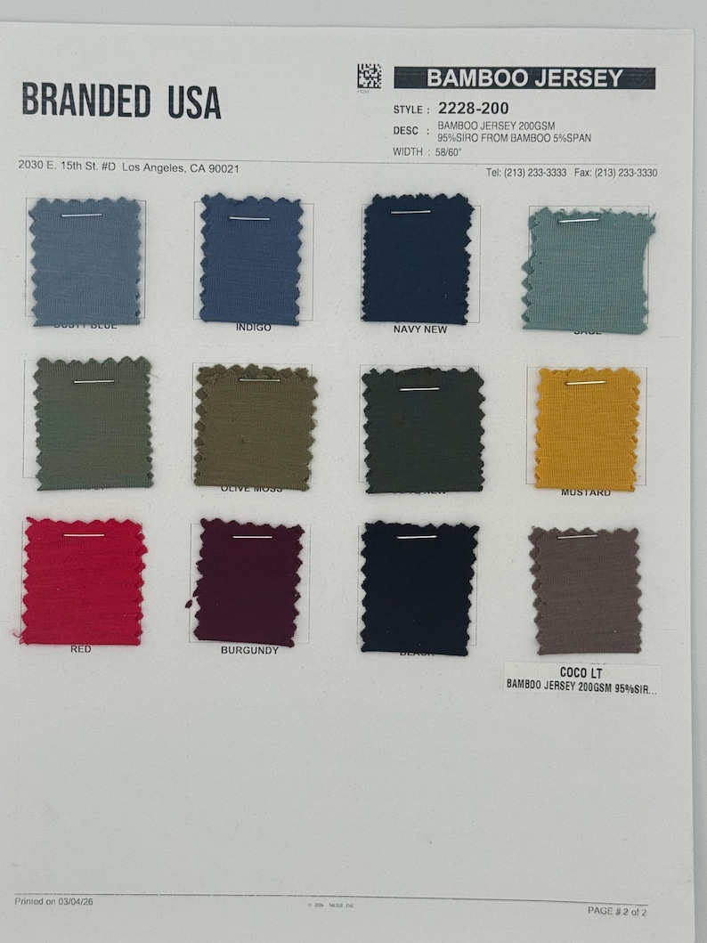 Bamboo Spandex ULTRA Soft Knit Jersey image 3