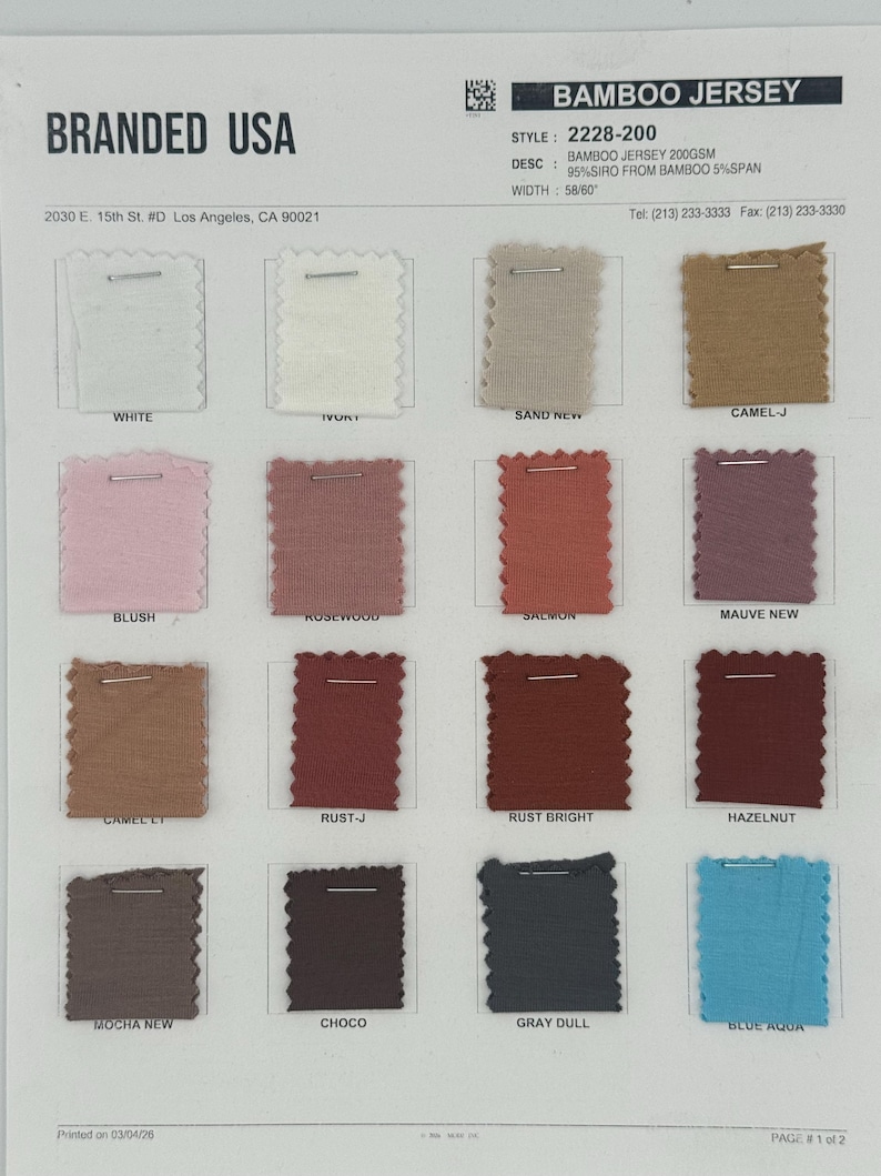 Bamboo Spandex ULTRA Soft Knit Jersey image 2