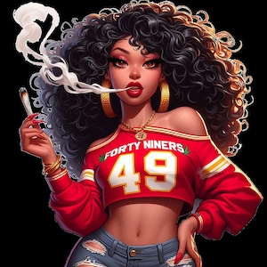 Fan de football Betty Boop