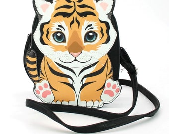 Vinyl Tiger Crossbody Bag