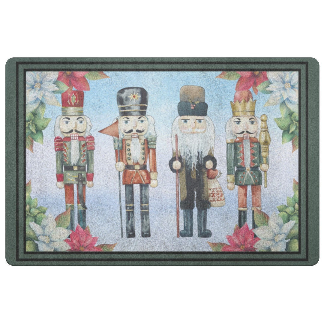 Nutcracker Christmas Door Mat, Christmas Decor, Christmas Front Door