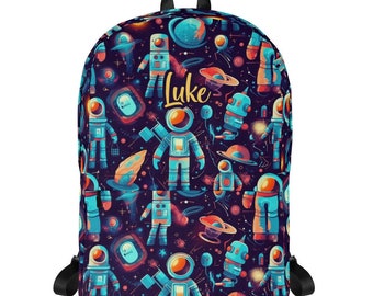 Personalized Astronaut Backpack, Custom Backpack, Space Backpack, Boys Backpack, Kids Backpack, Back to School, School Backpack