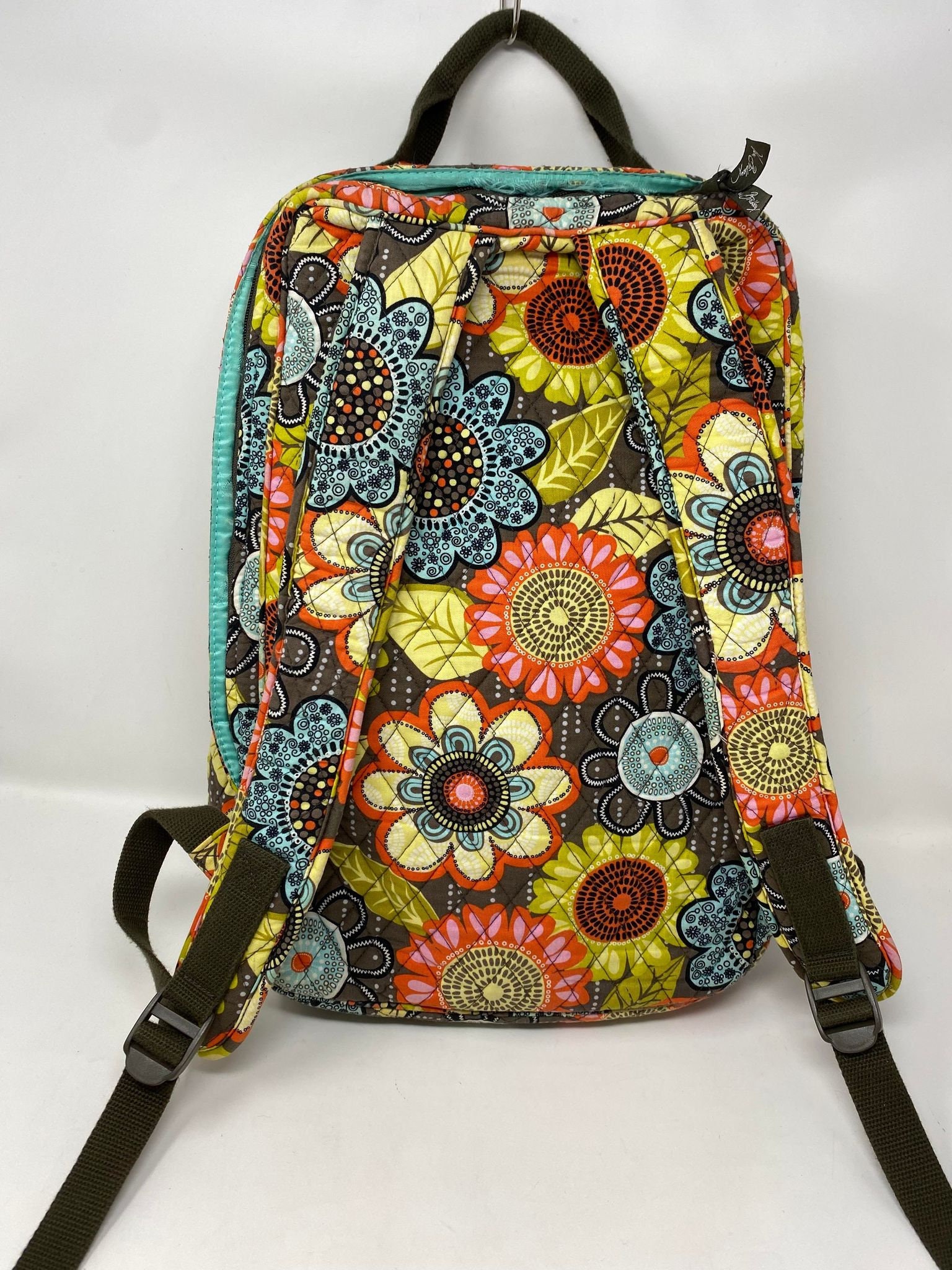 Vera Bradley Flower Shower Backpack Retired 2010s vintage Vera Bradley Flower Shower Retired Pattern Large Backpack - Etsy main image 2