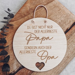 Holzschild Allerbester Papa Allerbester Opa Geschenk Opa Geschenk Vatertag Vatertagsgeschenk Geschenk Papa Geschenkidee Vatertag Bild 5