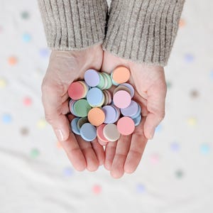 Konfetti Streudeko Acryl | Tischdeko Tischdekoration Deko bunt pastell Glitzer nachhaltig wiederverwendbar Geburtstag Schulkind Einschulung