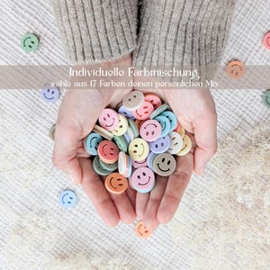 Smiley face confetti, acrylic scatter decoration | custom color mix, sustainable, reusable, table decoration for birthdays, first day of school, schoolchild parties