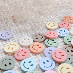 Smiley Konfetti Streudeko Acryl | Tischdeko Tischdekoration Deko bunt pastell Glitzer nachhaltig wiederverwendbar Geburtstag Schulkind Party