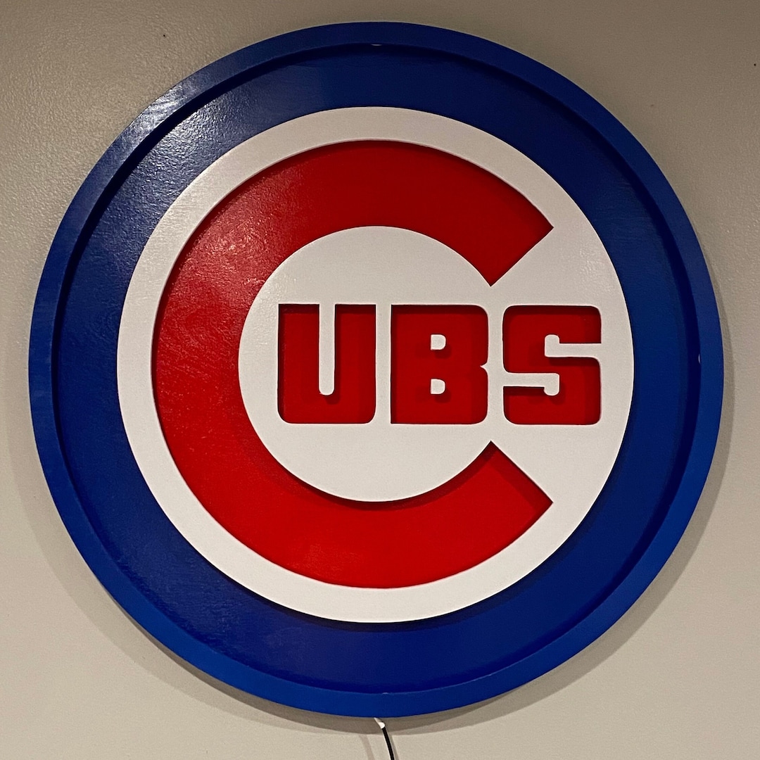 Cubs Inning Sign Chicago Cubs Inspired Wall Sign - Etsy