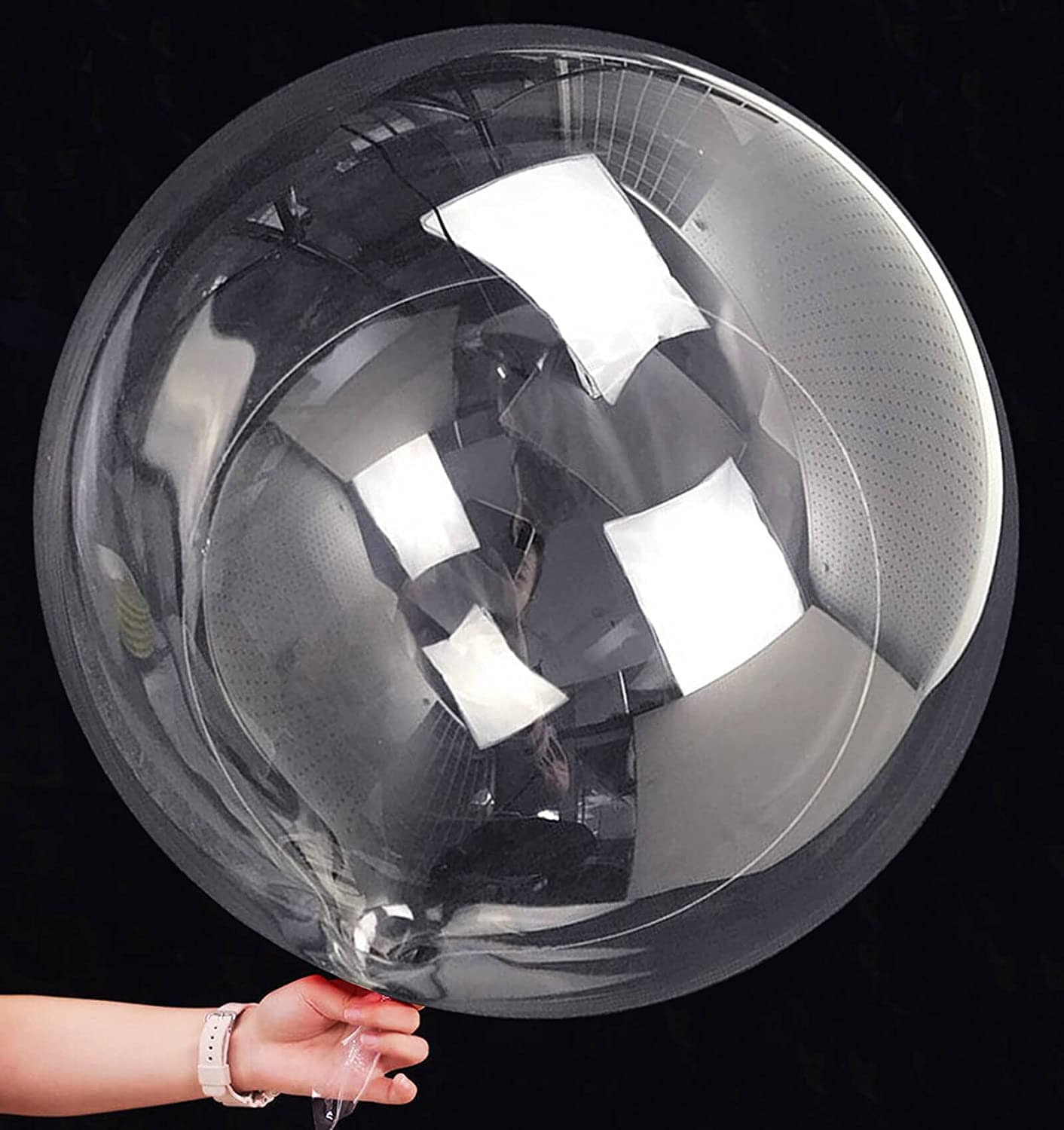 6 Pack 36 Clear Transparent Bobo Balloon Crystal Clear Balloons