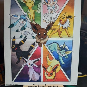 Pokemon - Evolving Skies - Poster Eevee Evolutions Eevolutions - NEW