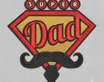 Super Dad , Superhero Father's Day Sublimation Design, Mustache Shield Clipart, Best Dad Ever Digital Download, Commercial Use