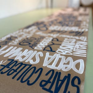 Custom Table Runner Hand Painted Personalized Event Decor