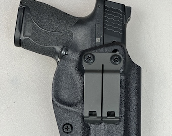 Funda IWB de Kydex de 9 mm con opción de color de Kydex y accesorios para cinturón Smith & Wesson Shield