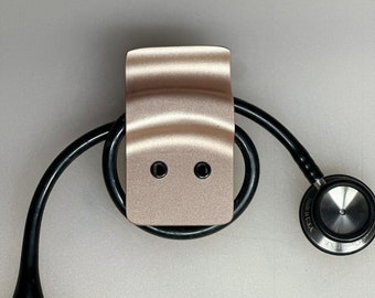 Gold color/print Kydex stethoscope clip/holder