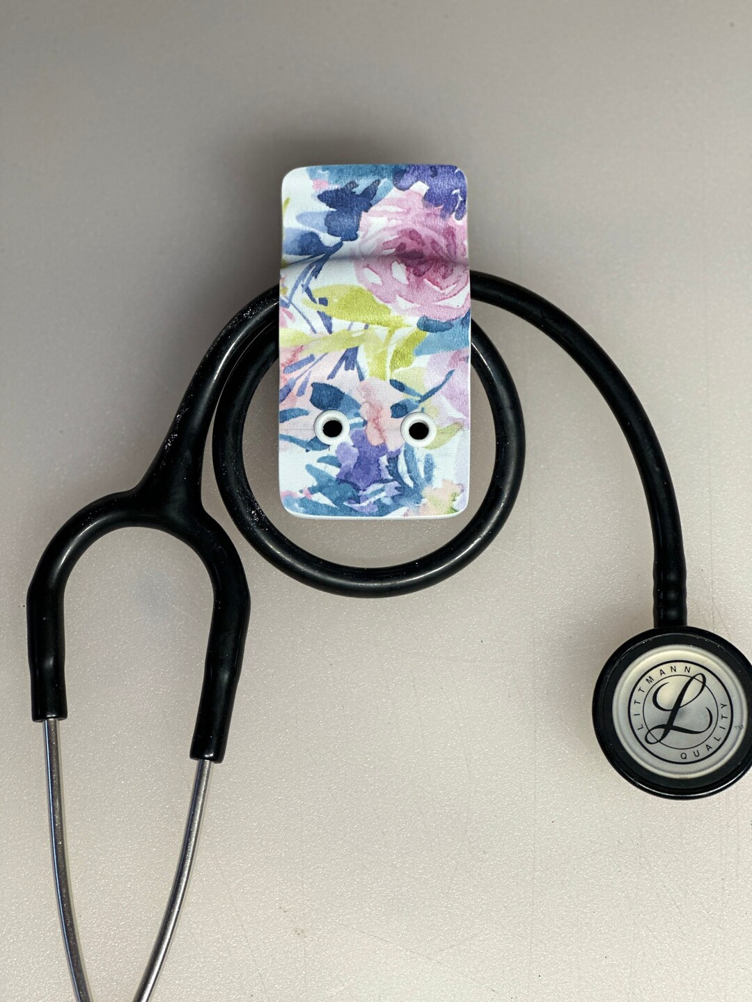 Spring Floral Print Kydex Stethoscope Clip/holder Etsy